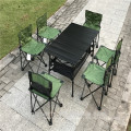 Patio Möbel Set 7-teilig Outdoor Camping Klapptisch Stuhl Set